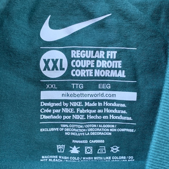 Classic cotton NIKE tshirt teal JUST DO IT - Picture 2 of 4